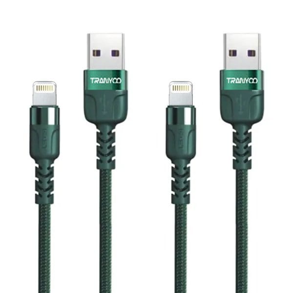 2pcs TRANYOO (TX-15i) 1M 5A Lightning Cable Data Sync cord 2pcs TRANYOO (TX-15i) 1M 5A Lightning Cable Data Sync cord